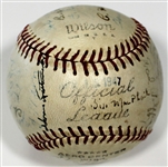 Kansas City Blues 1947 Team Signed Baseball