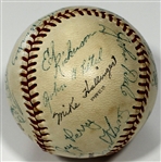 1957 North Platte Indians ( Rudy York ) Team Signed Baseball