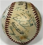 1957 North Platte Indians ( Rudy York ) Team Signed Baseball