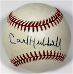 Carl Hubbell Signed Baseball - JSA