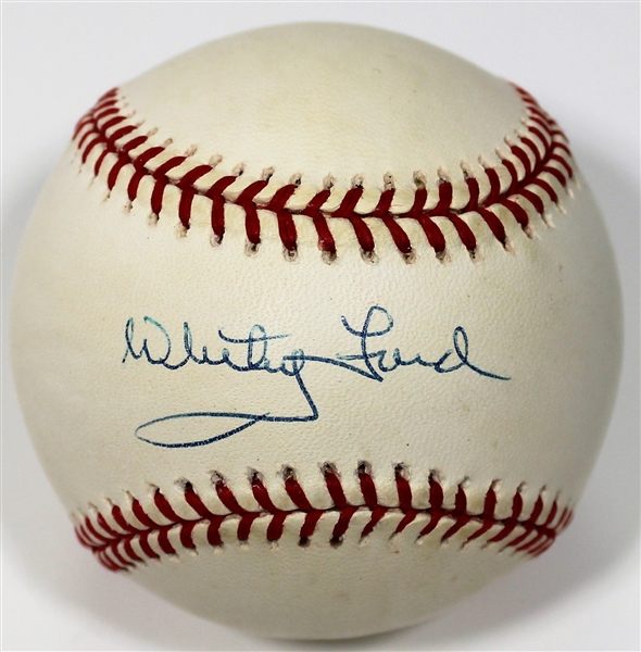 Whitey Ford Signed Baseball - JSA