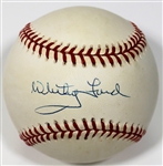 Whitey Ford Signed Baseball - JSA