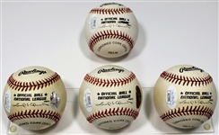 Phil Nieko-Gaylord Perry-Robin Roberts-Don Sutton Signed Baseballs - JSA