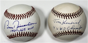 Bobby Richardson - Tom Henrich Signed Baseball - JSA
