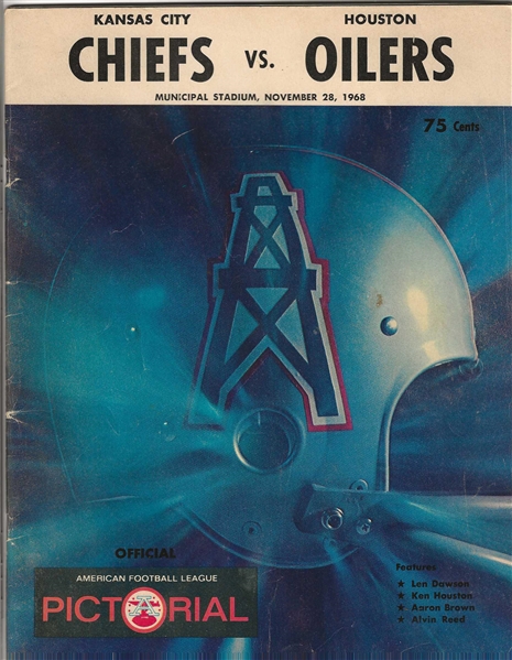 Kansas City Chiefs 1968 Programs Lot of 2 - Municipal Stadium 