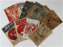 Kansas City Blues Programs Lot of 10 - 1920-1940's