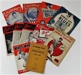Kansas City Blues Programs Lot of 11 - 1940's 
