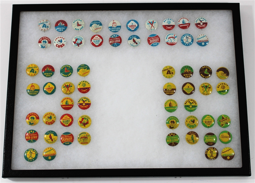 MLB Vintage Pin Collection - 60 Total