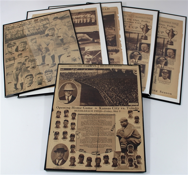 Kansas City Star 1929 Newspaper - Kansas City Blues Lot of 6 