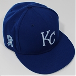 Danny Duffy Kansas City Royals 2021 GW Cap MLB Authentication - 