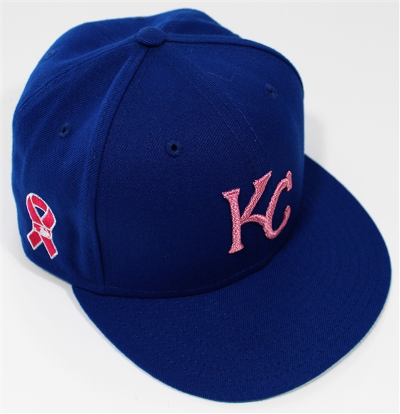  Nicky Lopez Kansas City Royals 2021 GW Cap MLB Authentication -