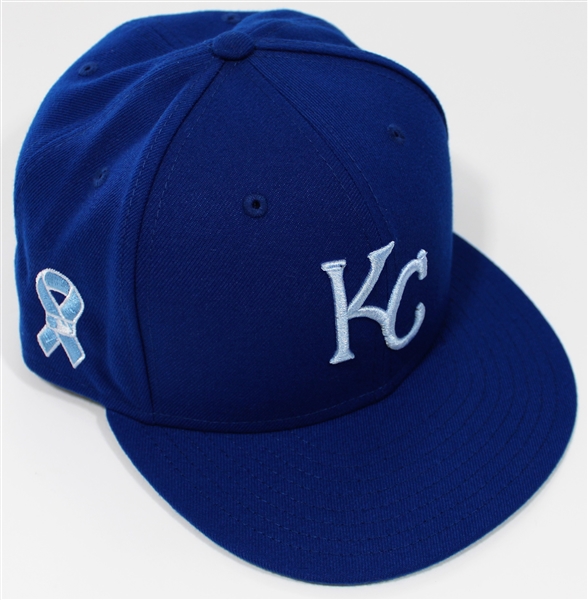 Salvador Perez Kansas City Royals 2021 GW Cap MLB Authentication - 