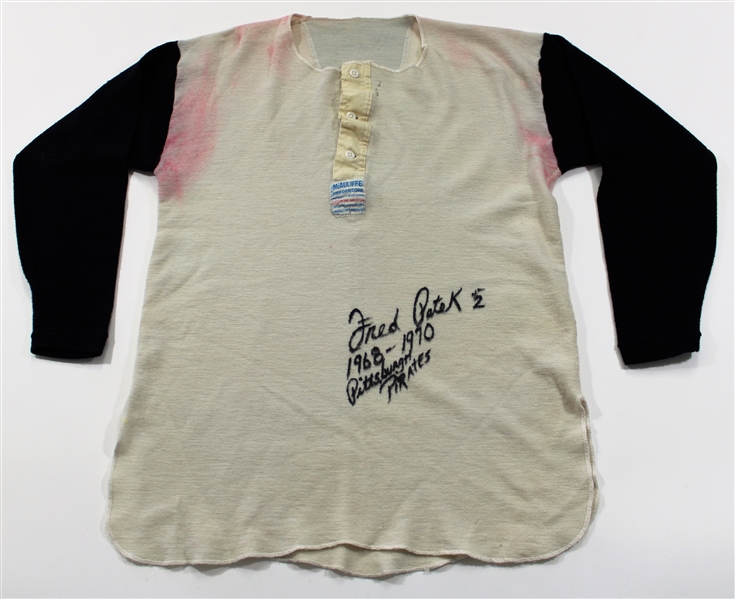 Freddie Patek GU & Signed 1968-1970 Pittsburgh Pirates Undershirt 