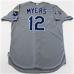 Will Myers 2012 Game Issued Kansas City Royals Jersey