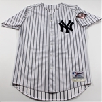 Derek Jeter Game Worn 2003 NY Yankees Jersey 100 Anniversary Patch
