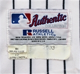 Derek Jeter Game Worn 2003 NY Yankees Jersey 100 Anniversary Patch