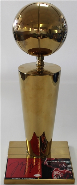 Michael Jordan Signed Chicago Bulls Six Times Champions Trophy - JSA 