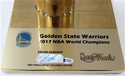 Kevin Durant Signed Warriors Trophy - Beckett Letter