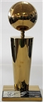 Wilt Chamberlin Signed LA Lakers Trophy - Beckett Letter