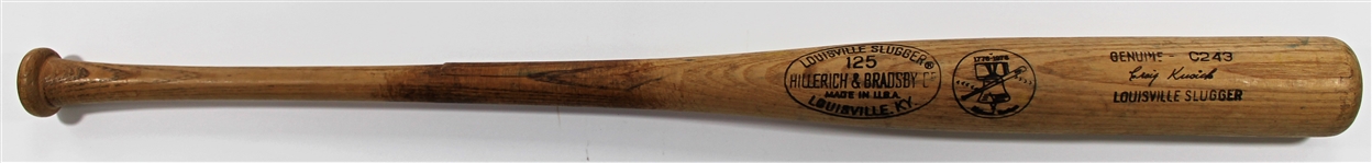 1976 Craig Kusick Game Used Bat