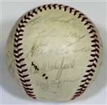 NY Mets 1964 Team Signed baseball Casey Stengel Sweet Spot