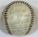 NY Mets 1964 Team Signed baseball Casey Stengel Sweet Spot