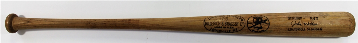 1976 John Wathan Game Used Bat