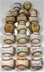 Lot of 20 assorted Signed Baseballs