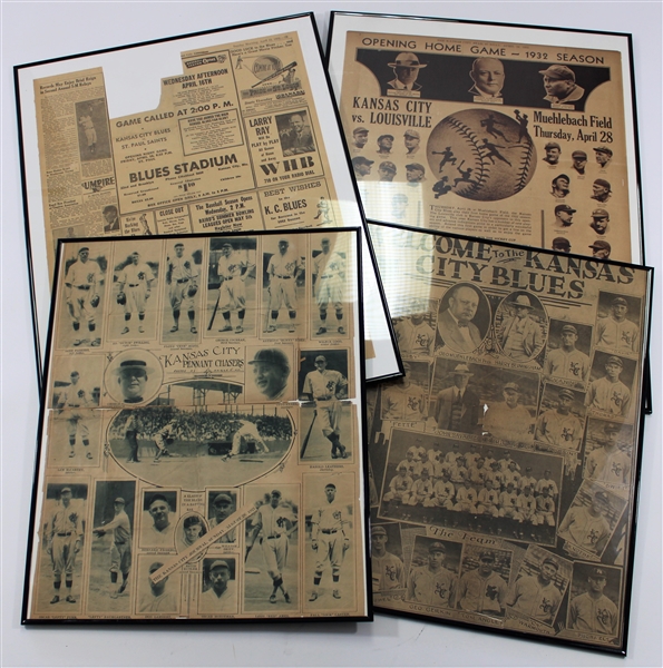 Large Collection of Vintage Kansas City Blues Newspapers