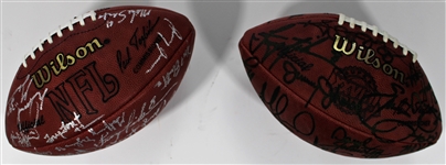 Dallas Cowboys Team Signed Footballs Lot of 2 