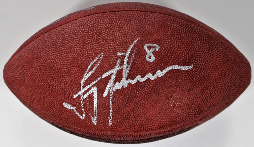 Troy Aikman-Neil ODonnell Signed SB XXX Football 