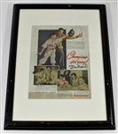 Stan Musial Signed & Framed Advertising Photos