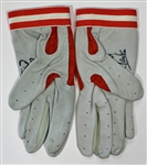 Will Clark Game Used Signed Batting Gloves
