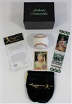 Reggie Jackson Signed Baseball W/ Reggie KC A's Ticket LOA Reggie