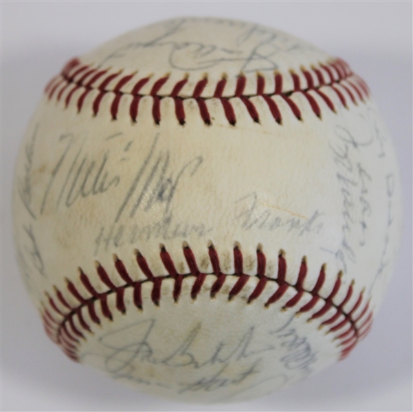 1966 San Francisco Giants Team Signed Ball