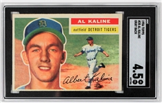 Al Kaline 1956 Topps #20 Gray Back Card SGC 4.5