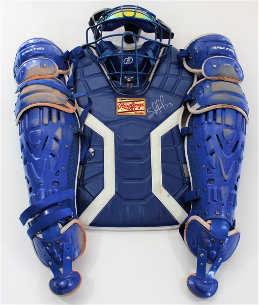 Salvador Perez 2023 Signed Catchers Gear & Mask