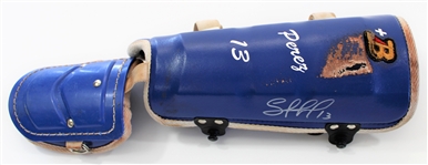 Salvador Perez Game Used & Signed 2023 Batters Guard & Elbow Pad