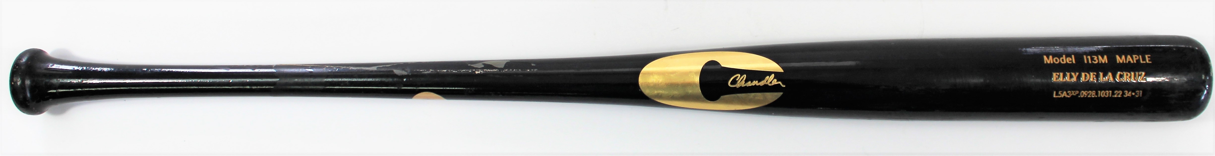 Elly De La Cruz 2022-23 Game Used Bat