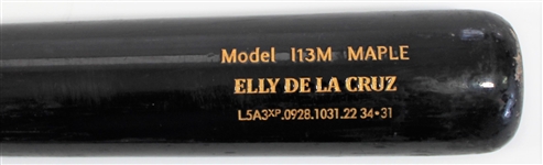 Elly De La Cruz 2022-23 Game Used Bat