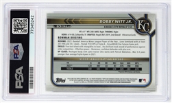Bobby Witt Jr. Chrome-Black Refractor 1/1 Gem Mint 10 PSA 