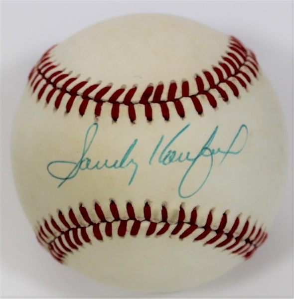 Sandy Koufax Signed 9.5 ( On Giamatti Ball ) - JSA Full Letter