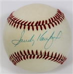 Sandy Koufax Signed 9.5 ( On Giamatti Ball ) - JSA Full Letter