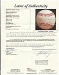 Sandy Koufax Signed 9.5 ( On Giamatti Ball ) - JSA Full Letter