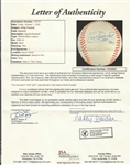 Kirby Puckett Signed 9.5 HOF Selig Baseball - JSA Full Letter