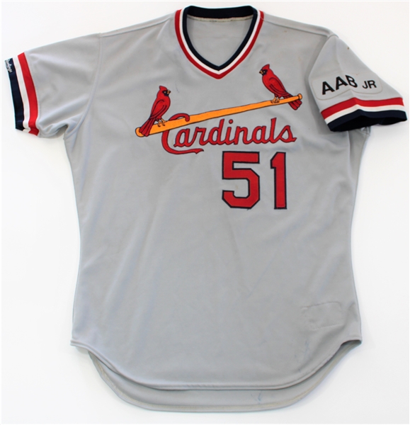 Willie McGee 1990 Set 1 St Louis Cardinals Game Used Jersey