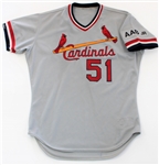 Willie McGee 1990 Set 1 St Louis Cardinals Game Used Jersey