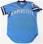 Frank White 1978 Road Blue Game Used & Signed Jersey - JSA