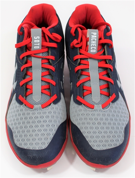 Juan Soto 2021 Game Used Washington Nationals Cleats