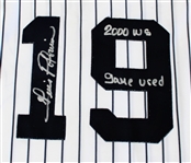 Luis Polina 2000 Game Worn & NY Yankees Signed WS Jersey